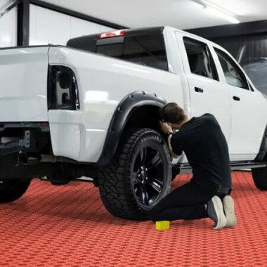 Garage Tiles Interlocking 12x12 in 50 Pack Garage Flooring Tiles Red