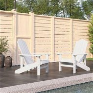 Detailed information about the product Garden Adirondack Chairs 2 pcs HDPE White