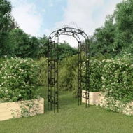 Detailed information about the product Garden Arch Black 116x45x240 cm Steel