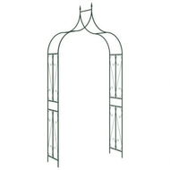 Detailed information about the product Garden Arch Dark Green 120x38x258 cm Iron