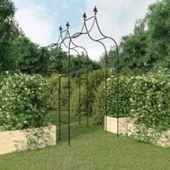 Detailed information about the product Garden Arches 2 pcs Black 120x38x260 cm Steel