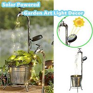 Detailed information about the product Garden Art Light Decor Solar Water Faucet Planter Light Lawn Art Outdoor Decor
