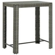 Detailed information about the product Garden Bar Table Gray 100x60.5x110.5 Cm Poly Rattan.