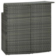 Detailed information about the product Garden Bar Table Grey 120x55x110 Cm Poly Rattan