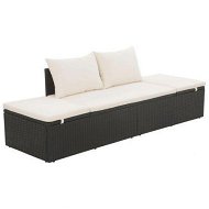 Detailed information about the product Garden Bed Black 195x60 Cm Poly Rattan