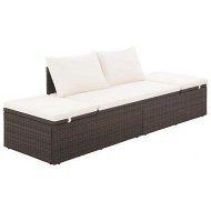 Detailed information about the product Garden Bed Brown 195x60 Cm Poly Rattan
