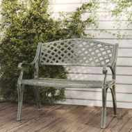 Detailed information about the product Garden Bench 102 Cm Cast Aluminium Green