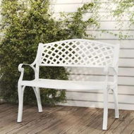 Detailed information about the product Garden Bench 102 cm Cast Aluminium White