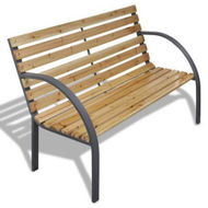 Detailed information about the product Garden Bench 112 Cm Wood And Iron