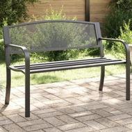 Detailed information about the product Garden Bench 119 cm Black Steel