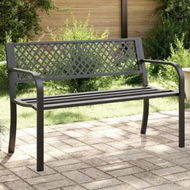 Detailed information about the product Garden Bench 119 cm Black Steel