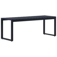 Detailed information about the product Garden Bench 120.5 Cm PVC Board Black