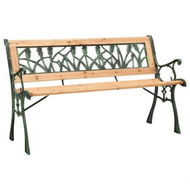 Detailed information about the product Garden Bench 122 Cm Cast Iron And Solid Firwood