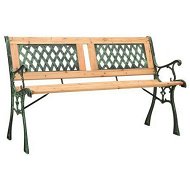 Detailed information about the product Garden Bench 122 cm Cast Iron and Solid Firwood