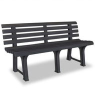 Detailed information about the product Garden Bench 1455 Cm Plastic Anthracite