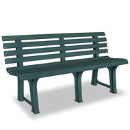 Detailed information about the product Garden Bench 145,5 cm Plastic Green