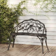 Detailed information about the product Garden Bench 99 Cm Cast Aluminium Black