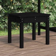 Detailed information about the product Garden Bench Black 50x44x45 Cm Solid Wood Pine