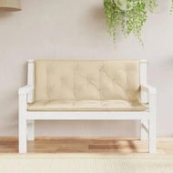 Detailed information about the product Garden Bench Cushions 2 pcs Beige 120x50x7 cm Oxford Fabric