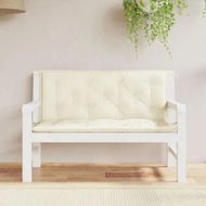 Detailed information about the product Garden Bench Cushions 2 pcs Cream White 120x50x7 cm Oxford Fabric