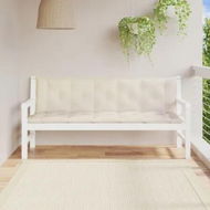 Detailed information about the product Garden Bench Cushions 2 pcs Cream White 180x50x7 cm Oxford Fabric