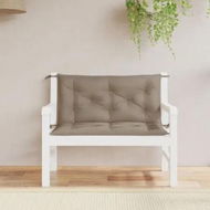 Detailed information about the product Garden Bench Cushions 2 pcs Taupe 100x50x7 cm Oxford Fabric