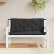 Detailed information about the product Garden Bench Cushions 2pcs Black 120x50x7cm Oxford Fabric