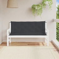 Detailed information about the product Garden Bench Cushions 2pcs Black 150x50x7cm Oxford Fabric