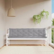 Detailed information about the product Garden Bench Cushions 2pcs Grey 200x50x7cm Oxford Fabric