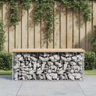 Detailed information about the product Garden Bench Gabion Design 103x44x42 cm Solid Wood Pine