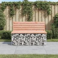 Detailed information about the product Garden Bench Gabion Design 103x70x65 cm Solid Wood Douglas
