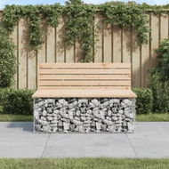 Detailed information about the product Garden Bench Gabion Design 103x70x65 cm Solid Wood Pine