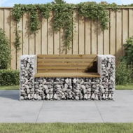 Detailed information about the product Garden Bench Gabion Design 143x71x65.5 cm Impregnated Wood Pine
