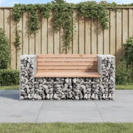 Detailed information about the product Garden Bench Gabion Design 143x71x65.5 cm Solid Wood Douglas