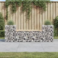 Detailed information about the product Garden Bench Gabion Design 183x41x60.5 cm Solid Wood Pine