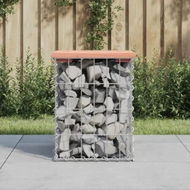 Detailed information about the product Garden Bench Gabion Design 33x31x42 cm Solid Wood Douglas