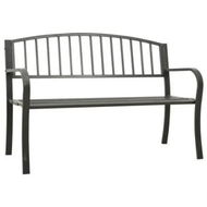 Detailed information about the product Garden Bench Grey 120 cm Steel