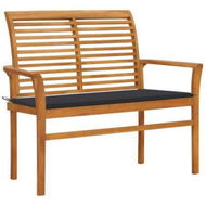 Detailed information about the product Garden Bench With Anthracite Cushion 112 Cm Solid Teak Wood