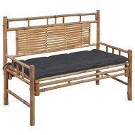 Detailed information about the product Garden Bench with Cushion 120 cm Bamboo