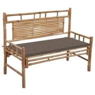 Detailed information about the product Garden Bench with Cushion 120 cm Bamboo