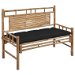 Garden Bench with Cushion 120 cm Bamboo. Available at Crazy Sales for $209.95