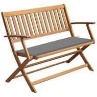 Detailed information about the product Garden Bench With Cushion 120 Cm Solid Acacia Wood