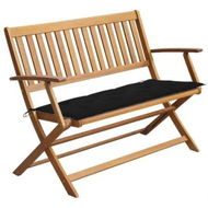 Detailed information about the product Garden Bench with Cushion 120 cm Solid Acacia Wood