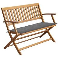 Detailed information about the product Garden Bench with Cushion 120 cm Solid Acacia Wood