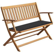 Detailed information about the product Garden Bench With Cushion 120 Cm Solid Acacia Wood