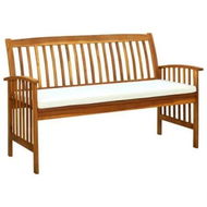 Detailed information about the product Garden Bench with Cushion 147 cm Solid Acacia Wood