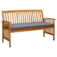 Detailed information about the product Garden Bench with Cushion 147 cm Solid Acacia Wood