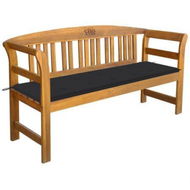 Detailed information about the product Garden Bench With Cushion 157 Cm Solid Acacia Wood