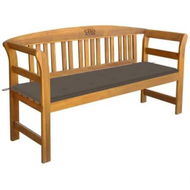 Detailed information about the product Garden Bench with Cushion 157 cm Solid Acacia Wood