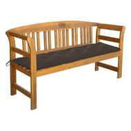 Detailed information about the product Garden Bench with Cushion 157 cm Solid Acacia Wood